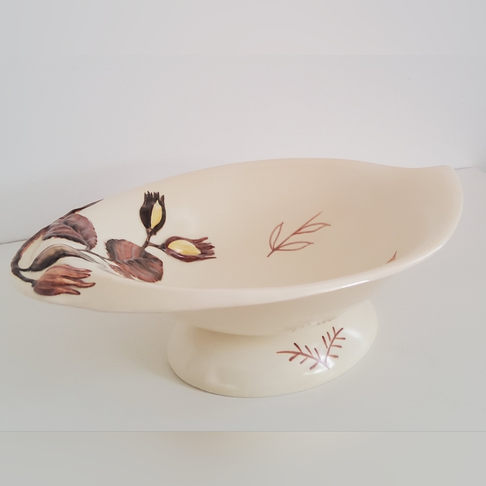 Vintage Carlton Ware Handpainted Footed Bowl